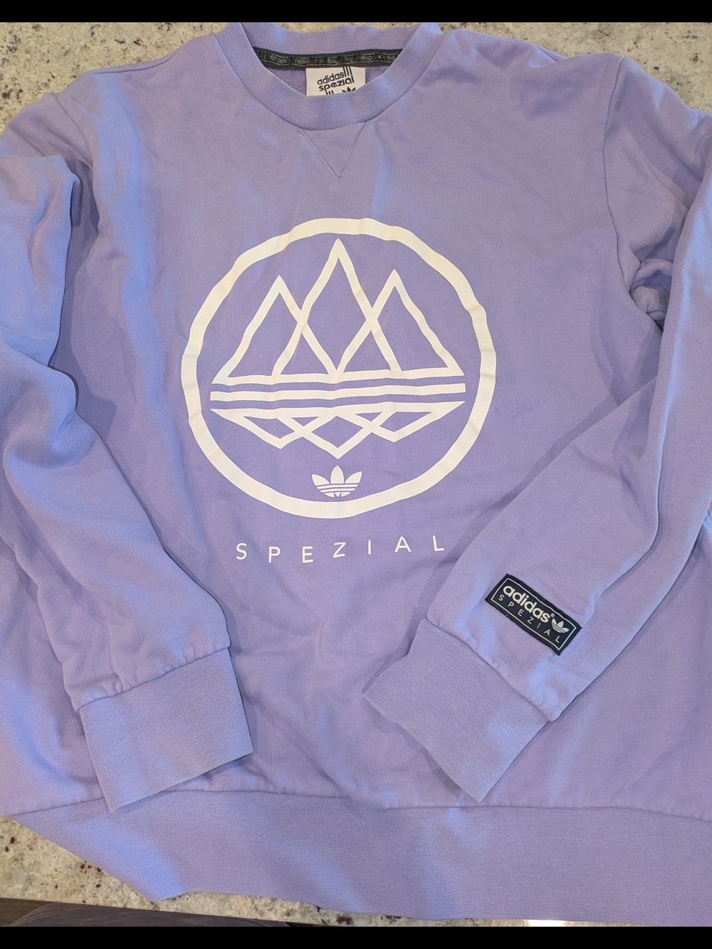 adidas Originals Spezial Crewneck Sweatshirt Purple Lavender Logo Men's Medium